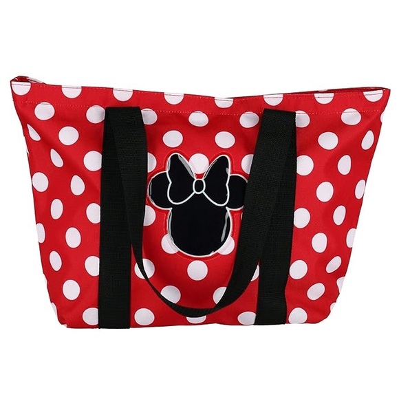 Disney Minnie Mouse Polka Dot Canvas Tote Bag, NWT. - Picture 2 of 5